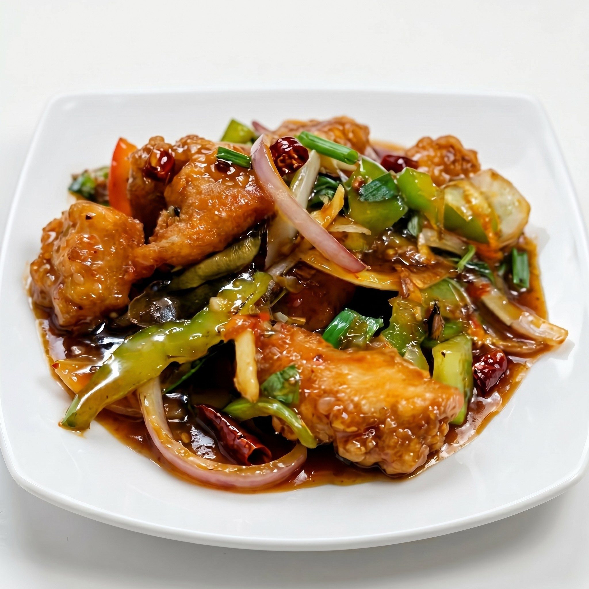 Pla Tod Rad Prik (Deep Fried Chili Fish).