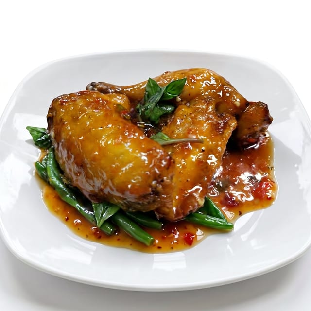 Thai Spicy Basil Wings.