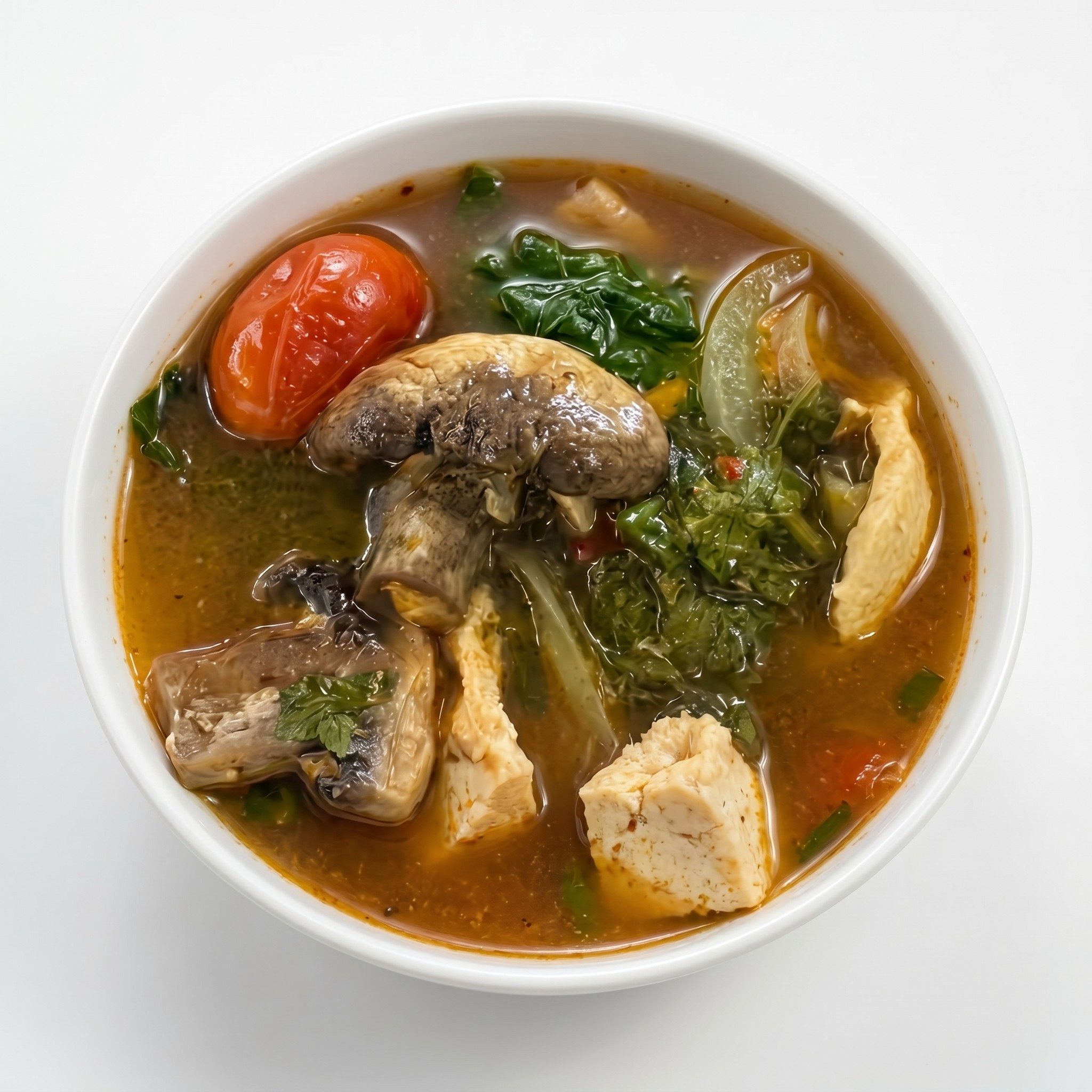 Tom Yum Gai (Spicy Chicken Soup).